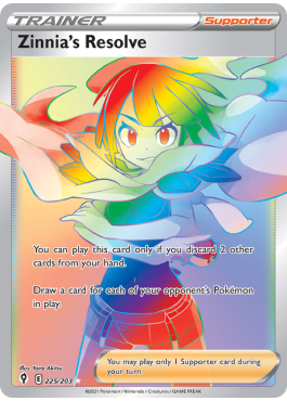 Zinnia's Resolve (EVS 225) - Pokémon card (74111) | Playin