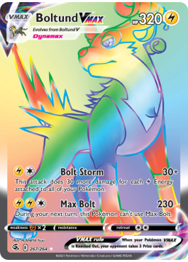 pokemon boltund card VMAX (FST 267) - Pokémon (73653) Attack 2 Boltund V | Rebel Clash