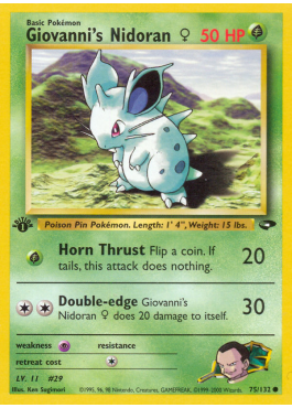 Giovanni's Nidoran &#9792; (G2 75)