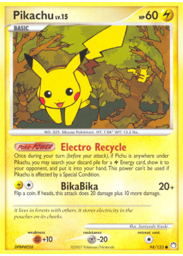 Pikachu Lv.15 (MT 94) - Pokémon card (75500) | Playin