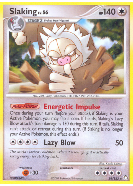 slaking pokemon card ex 147/191  Surging Sparks  Evolution Lot : Toys & Games flip 2 coins instead of 1 during Pokmon Checkup Slaking | Celestial Storm |