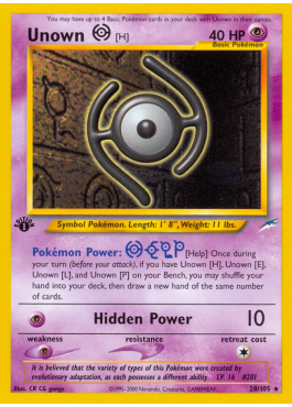 Unown [H] (N4 28)