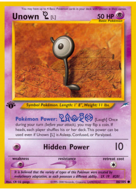 Unown [L] (N4 86)