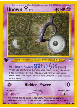 Unown [V] (N4 89)