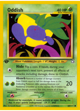 pokemon card oddish Oddish Cards | Dex