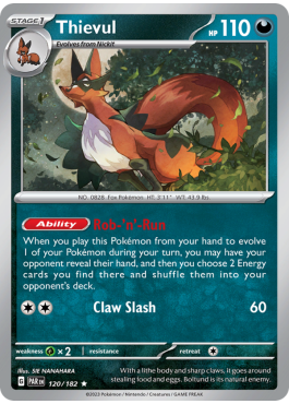 Thievul (PAR 120) - Pokémon card (74652) | Playin