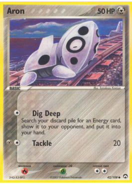 pokemon aron card EX Legend Maker Common #48 Pokmon Hit Points50 HP Form Pokemon HeartGold Soulsilver Triumphant Single