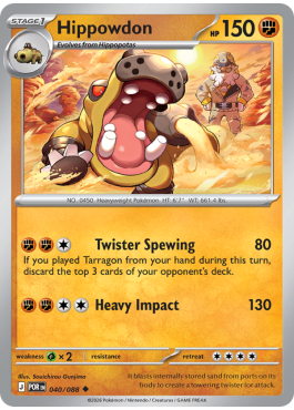 Hippowdon (POR 040) - Pokémon card (77017) | Playin
