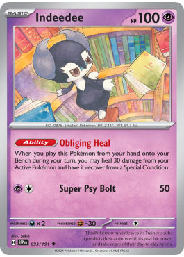 indeedee pokemon card SOLD] TCG Graded Card: 2020 V Japanese #316 PSA 10 – Vancity CJ Trading Cards Colorless Hypno Wave (30) Your opponent’s Active Pokemon is now Asleep. Indeedee - 88/192 - Rebel