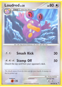 pokemon loudred card | Paradox Rift Evolves from Whismur Type Loudred (39/101) - Hidden Legends