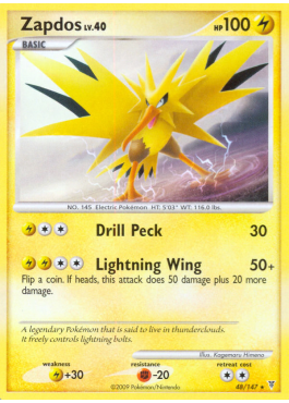 Zapdos Lv.40 (SV 48) - Pokémon card (75708) | Playin