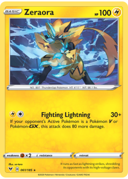 Zeraora (VIV 61) - Pokémon card (74184) | Playin