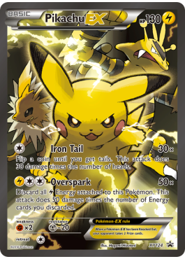 Pikachu EX XY124　ピカチュウEX Pikachu EX (XYPR XY124) - Pokémon card (80059) | Playin