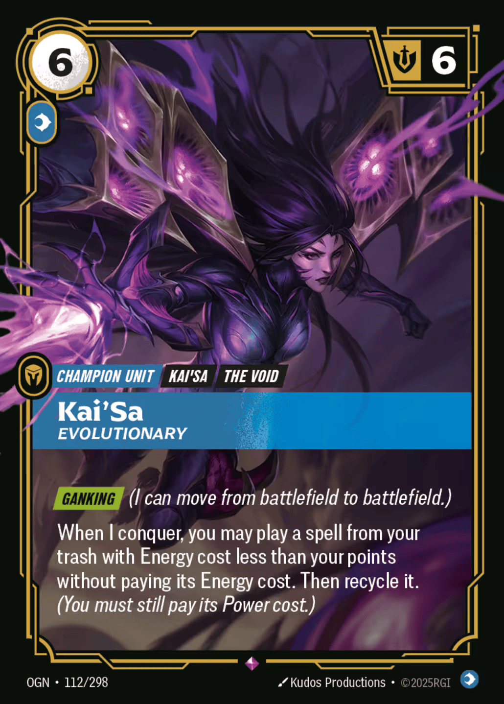 Kai'Sa - Évolutionnaire (Kai'Sa - Evolutionary) - Carte Riftbound