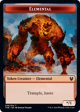 Elemental (*/1, trample, haste)