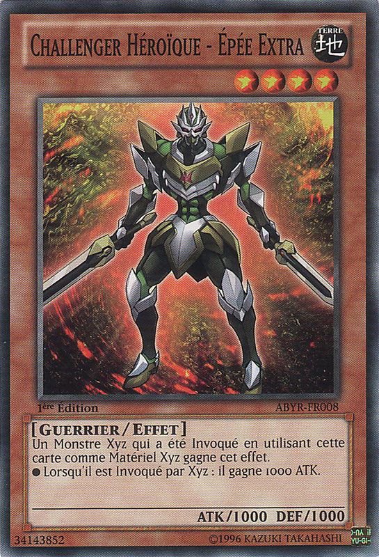 Challenger Héroïque - Epée Extra