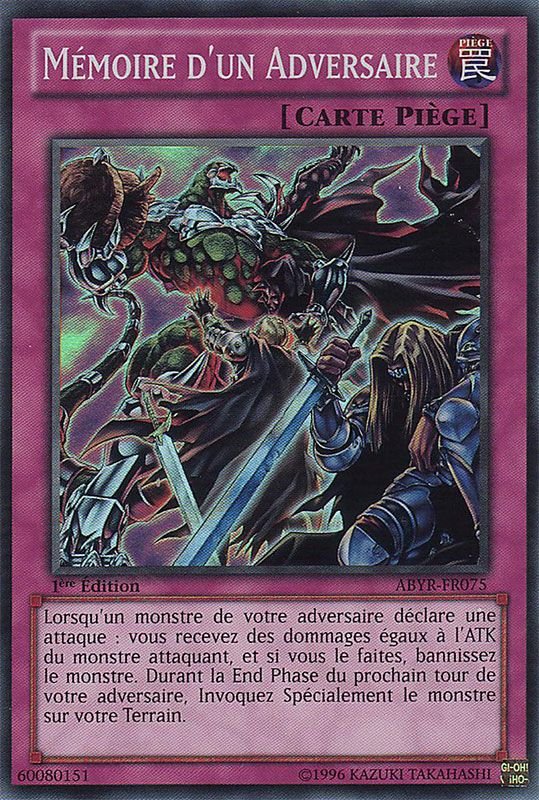Mémoire d'un Adversaire