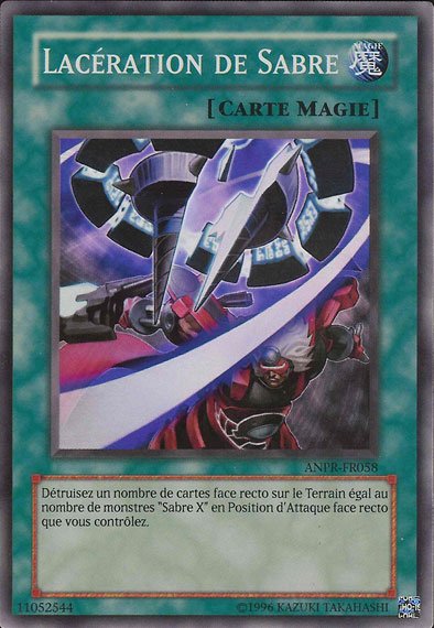 Lacération de Sabre