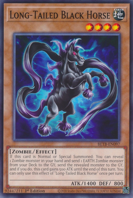 Long-Tailed Black Horse