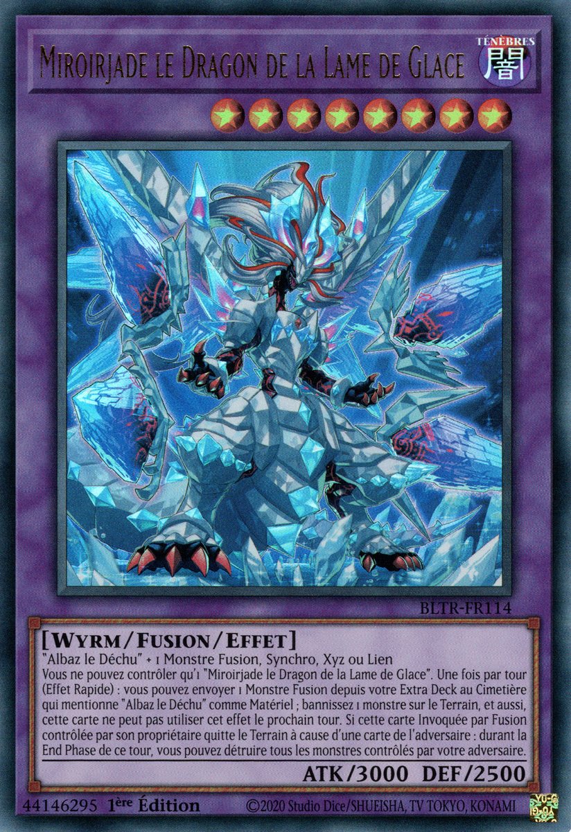 Miroirjade le Dragon de la Lame de Glace