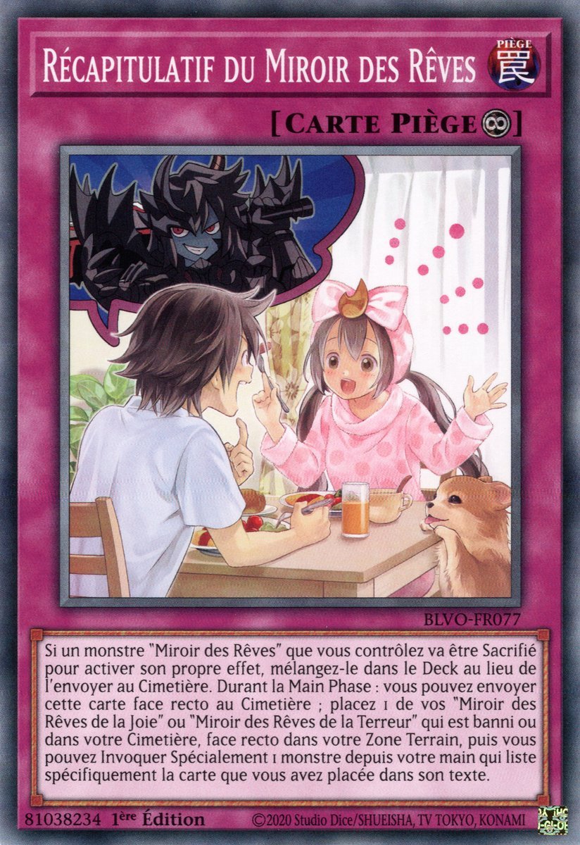 Récapitulatif du Miroir des Rêves
