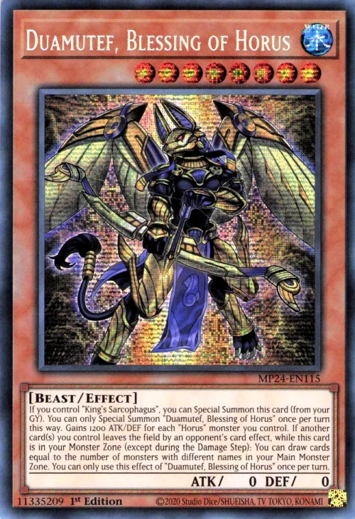 Douamoutef, Bénédiction d'Horus