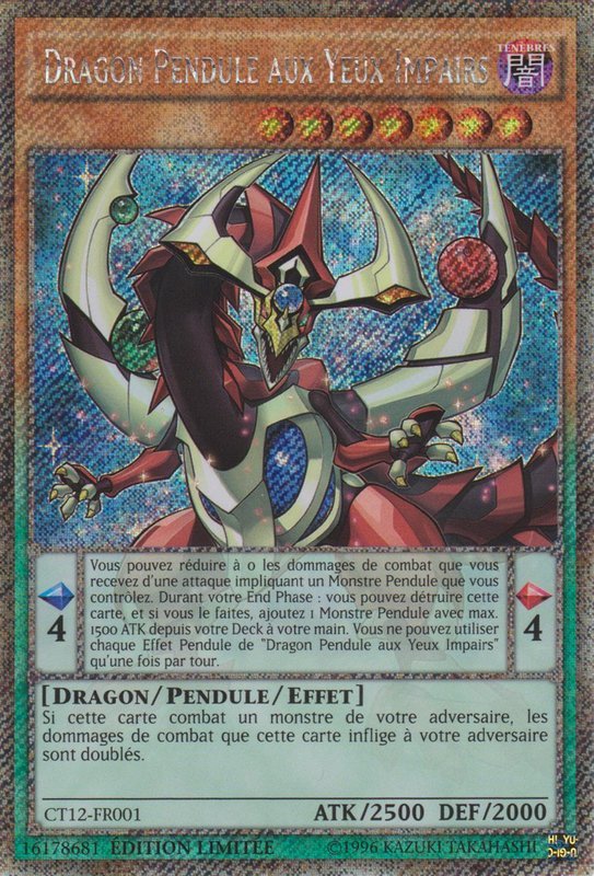 Dragon Pendule aux Yeux Impairs