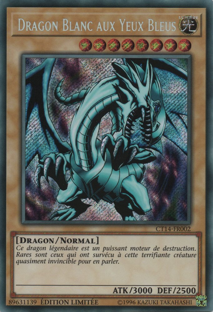 Dragon Blanc aux Yeux Bleus