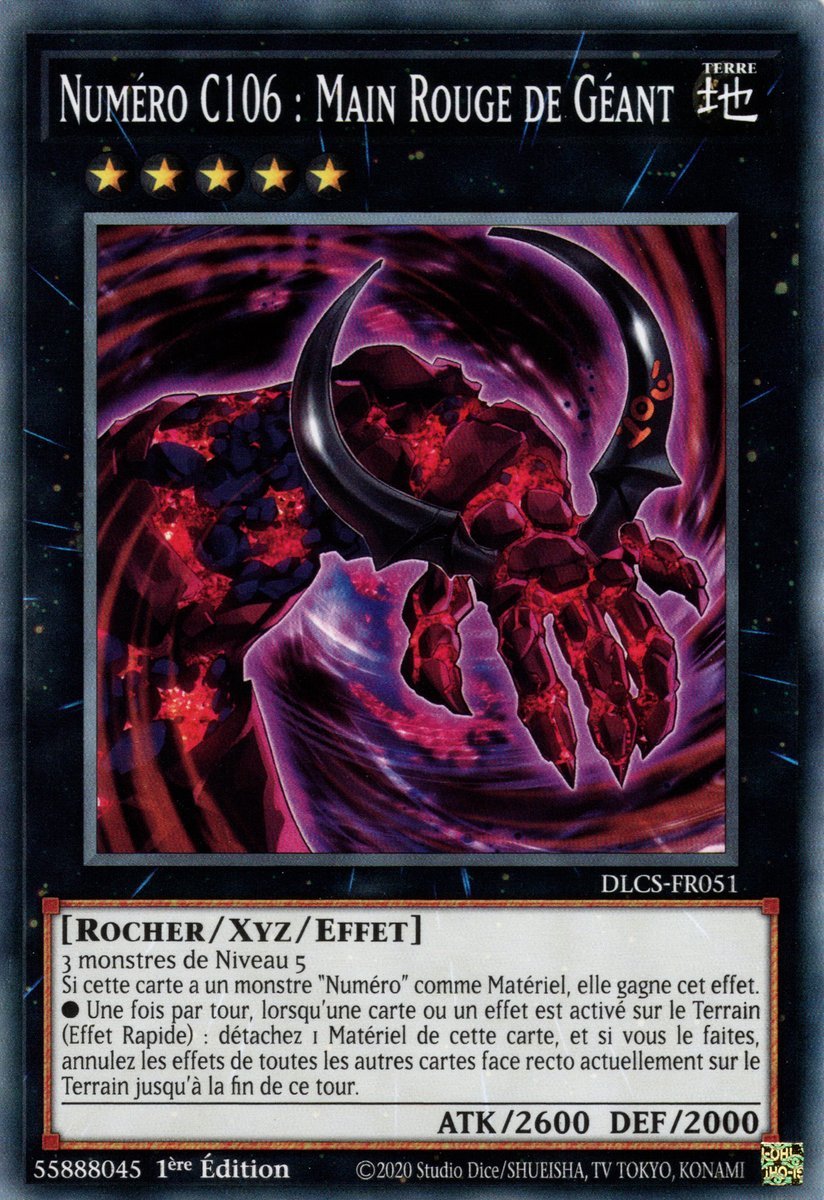Number C106: Giant Red Hand