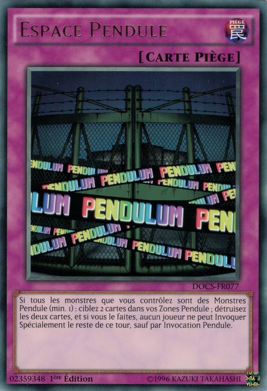 Espace Pendule