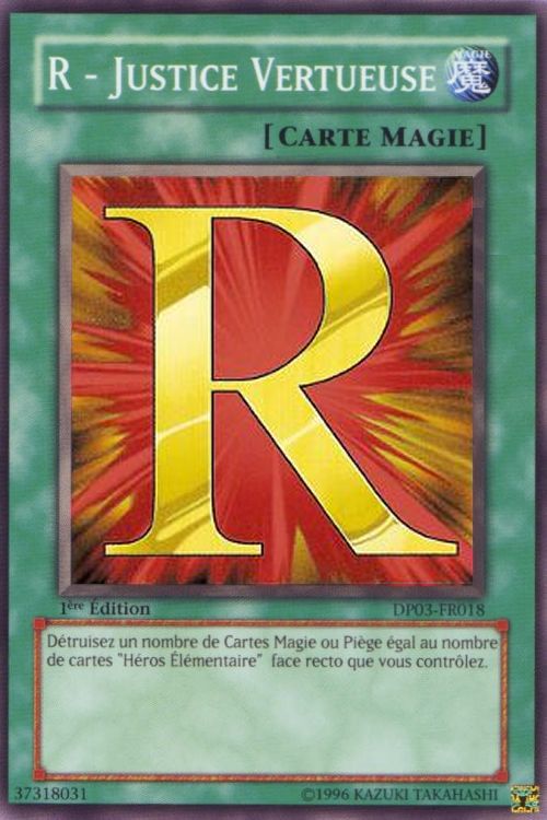 R - Righteous Justice