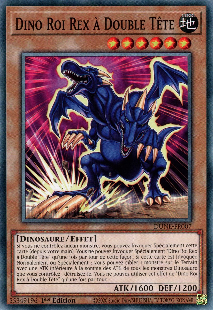 Dino Roi Rex à Double Tête