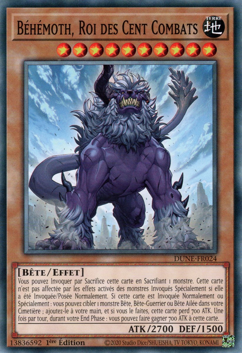 Béhémoth, Roi des Cent Combats