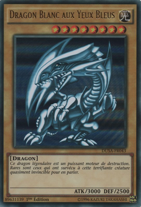Dragon Blanc aux Yeux Bleus