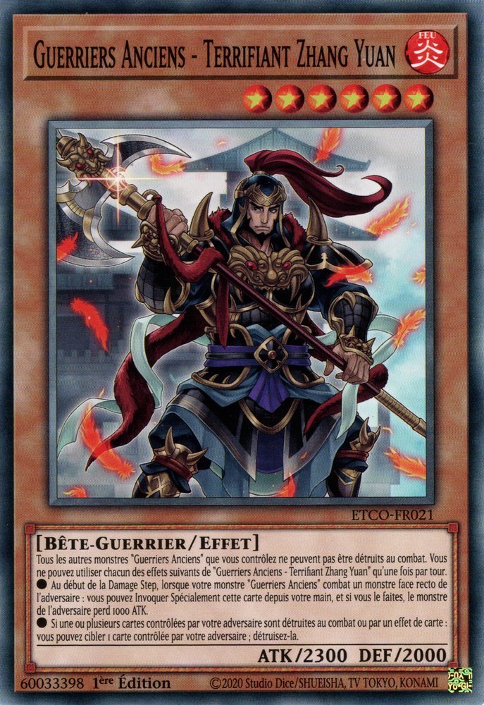 Guerriers Anciens - Terrifiant Zhang Yuan