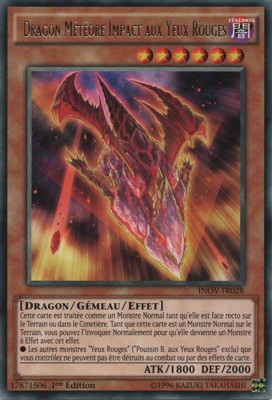 Dragon Météore Impact aux Yeux Rouges