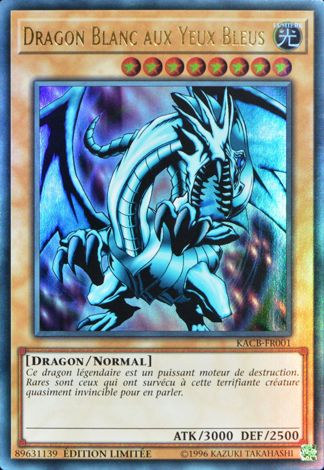Dragon Blanc aux Yeux Bleus