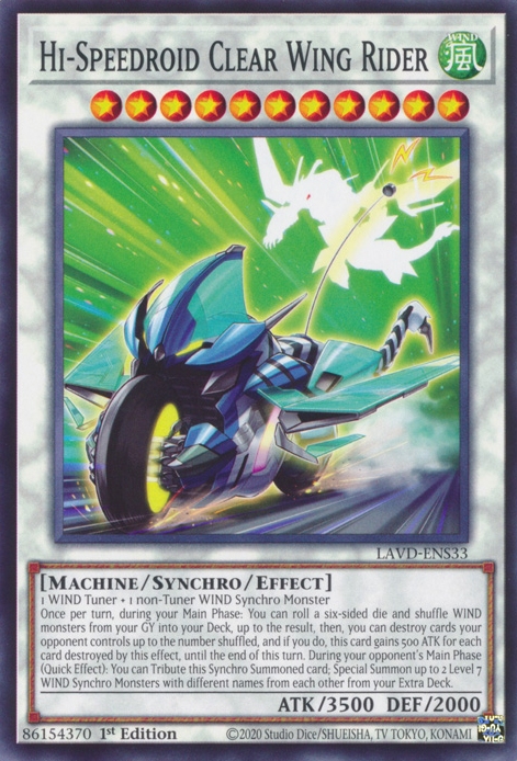 Hi-Speedroid Clear Wing Rider - Yu-Gi-Oh! card (43984) | Playin