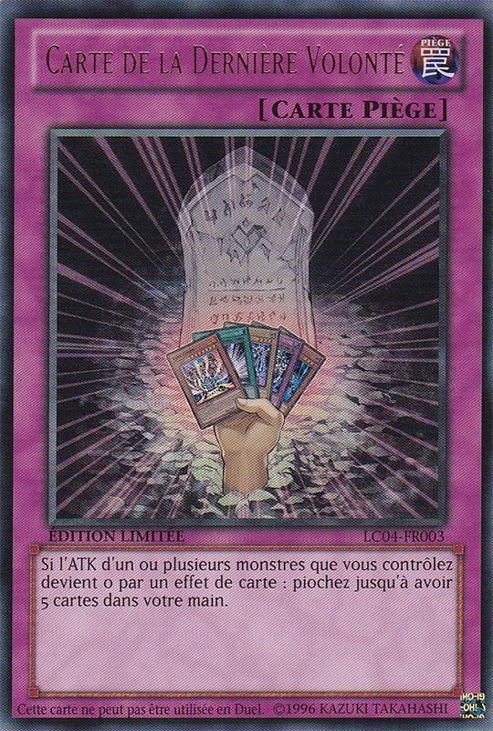 Card of Last Will