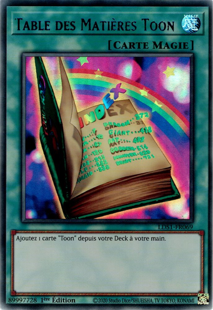 Toon Table of Contents