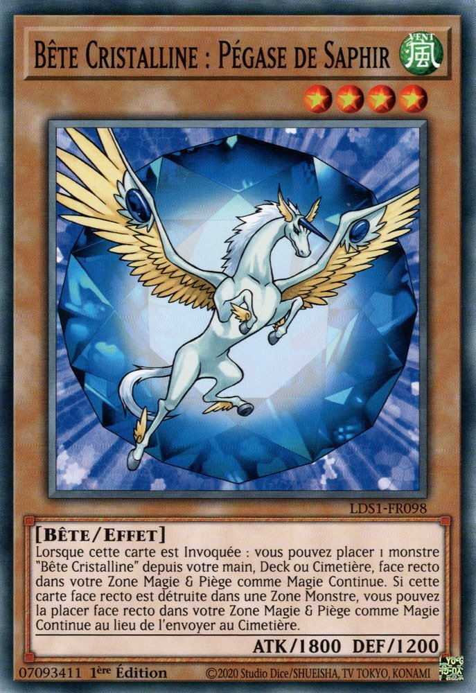 Crystal Beast Sapphire Pegasus