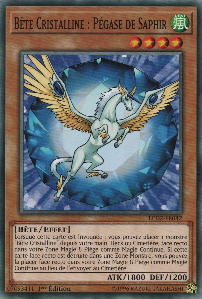 Bête Cristalline : Pégase de Saphir