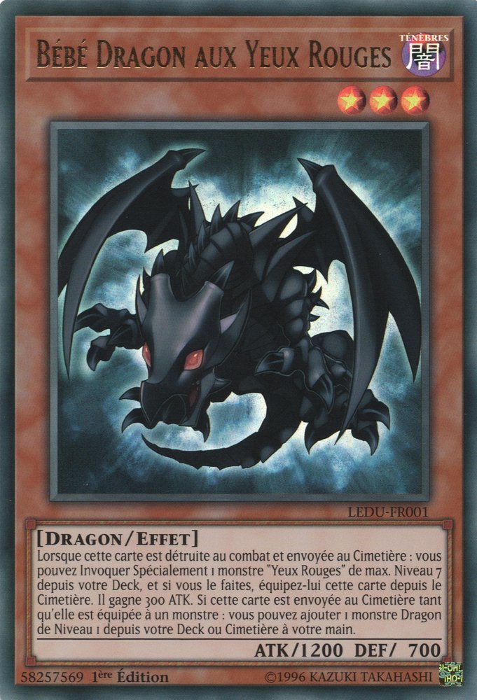Bébé Dragon aux Yeux Rouges