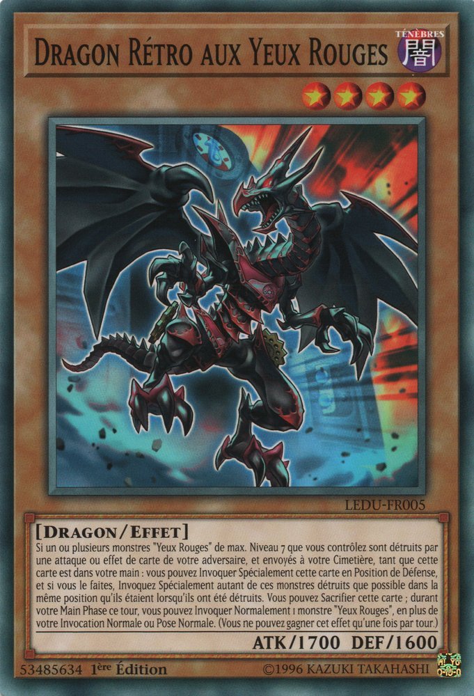 Dragon Rétro aux Yeux Rouges