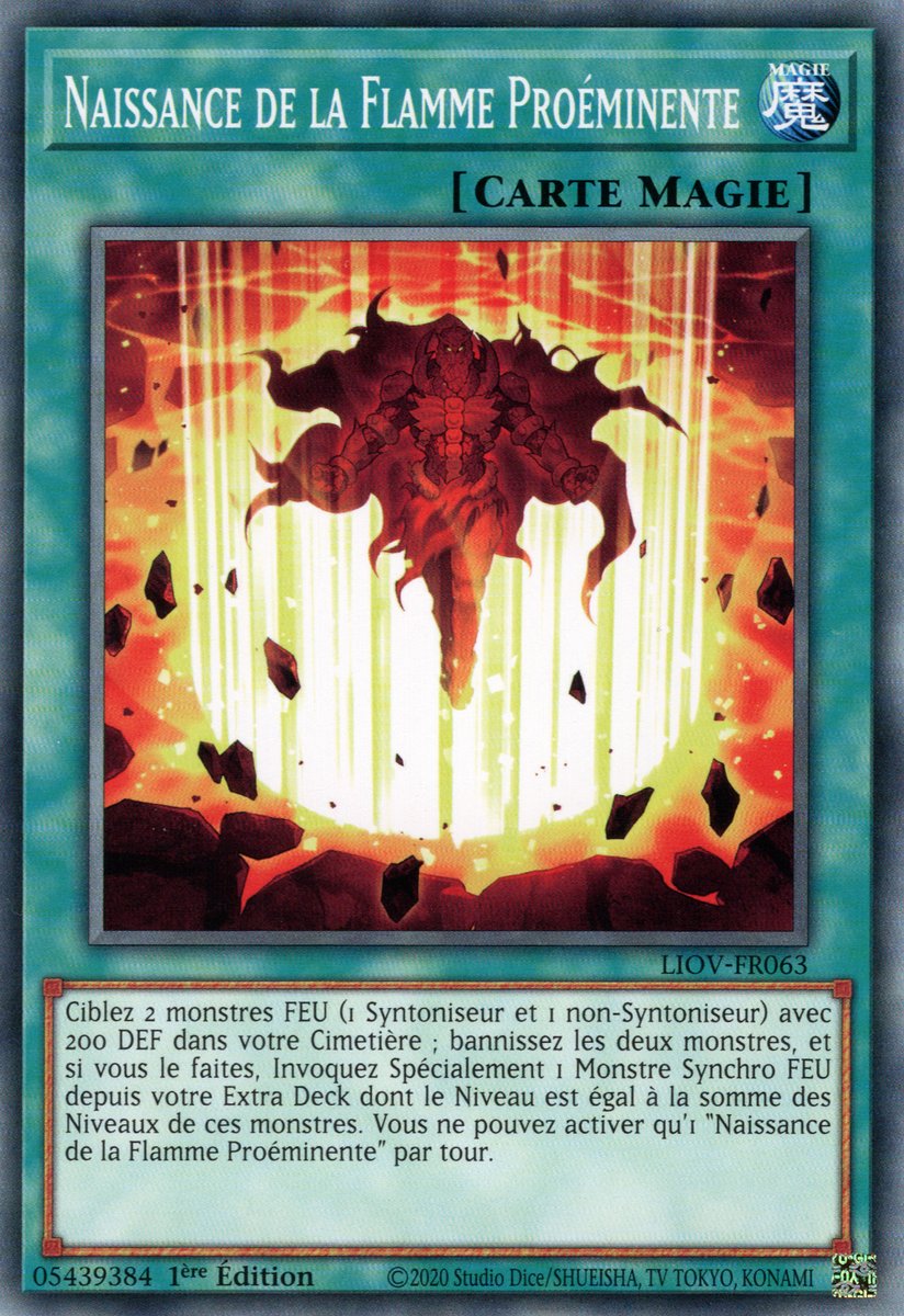 Naissance de la flamme Proéminente