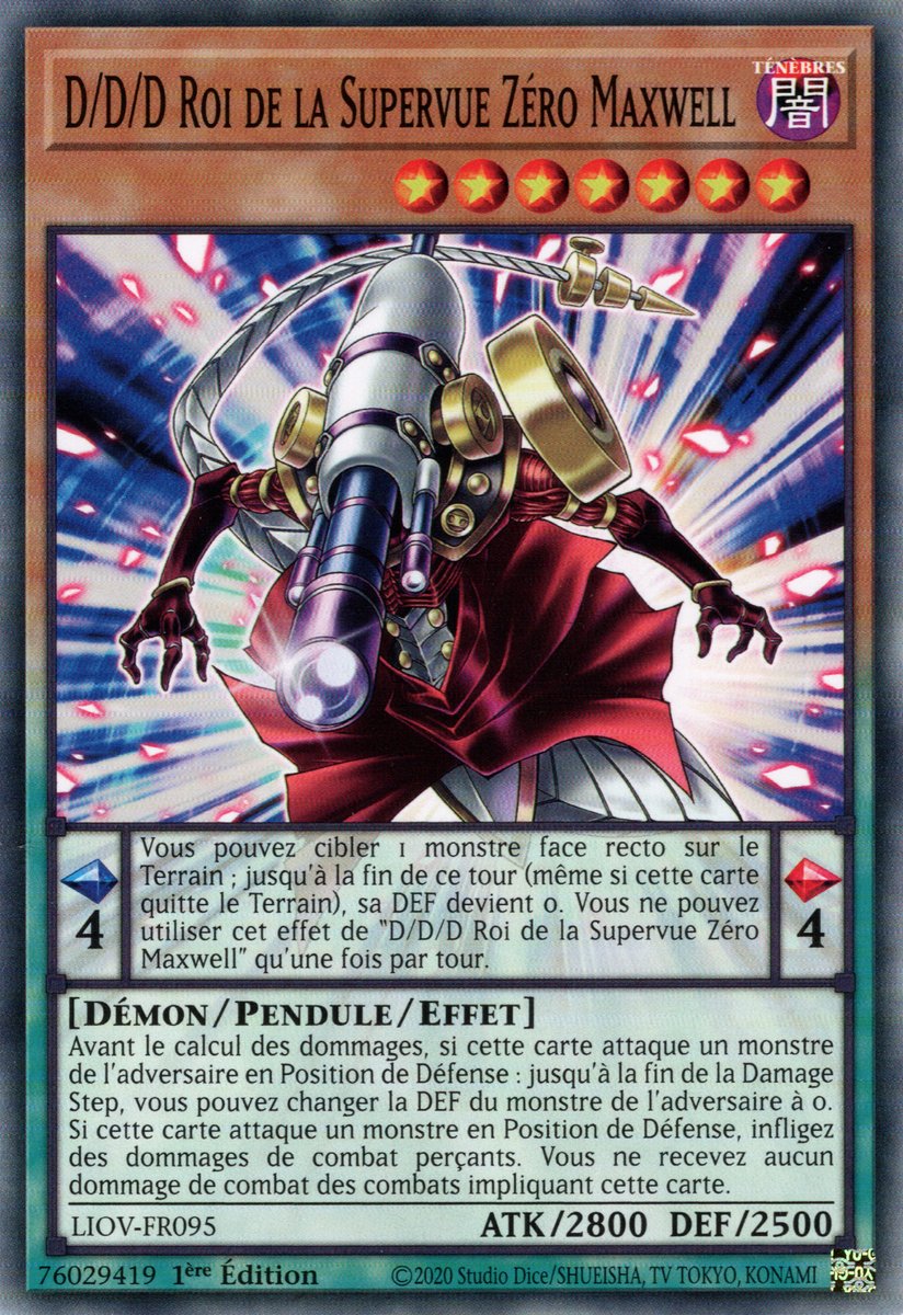 D/D/D Roi de la Supervue Zéro Maxwell