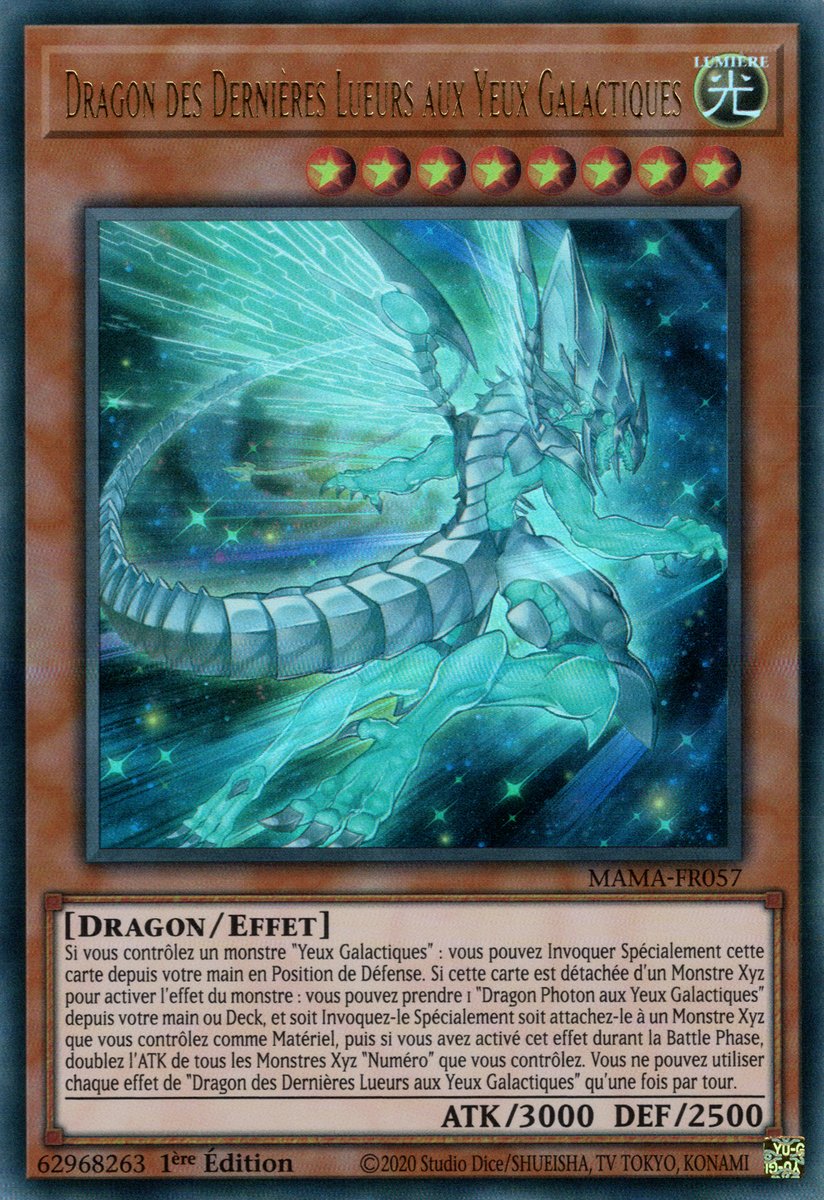 Dragon des Dernières Lueurs aux Yeux Galactiques