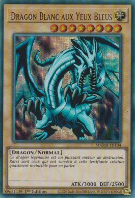 Dragon Blanc aux Yeux Bleus