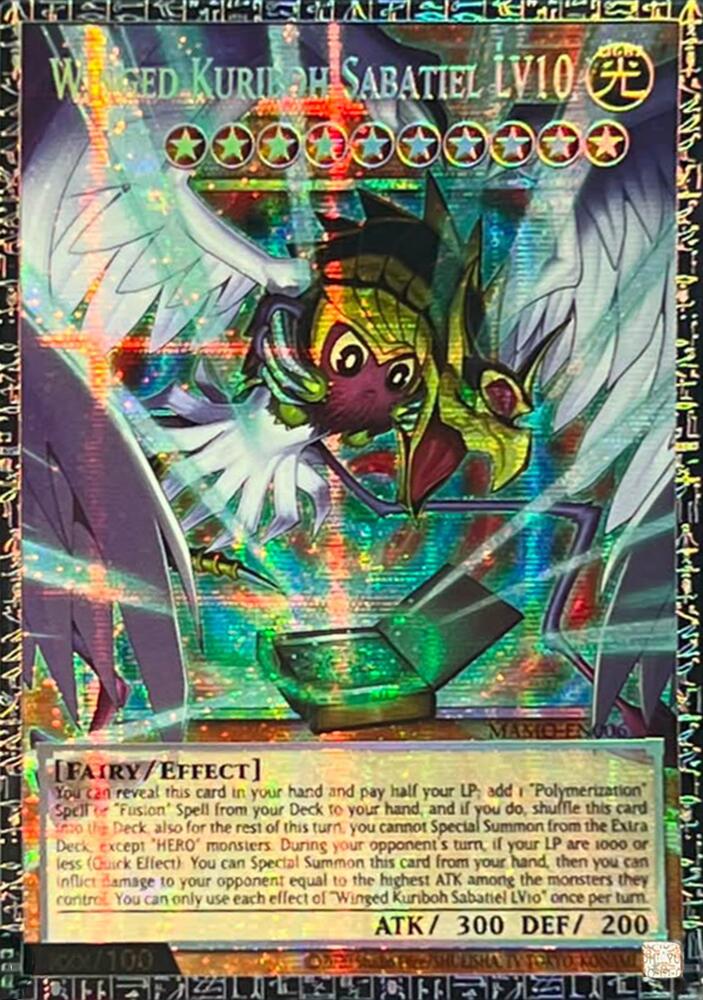 Winged Kuriboh Sabatiel LV10
