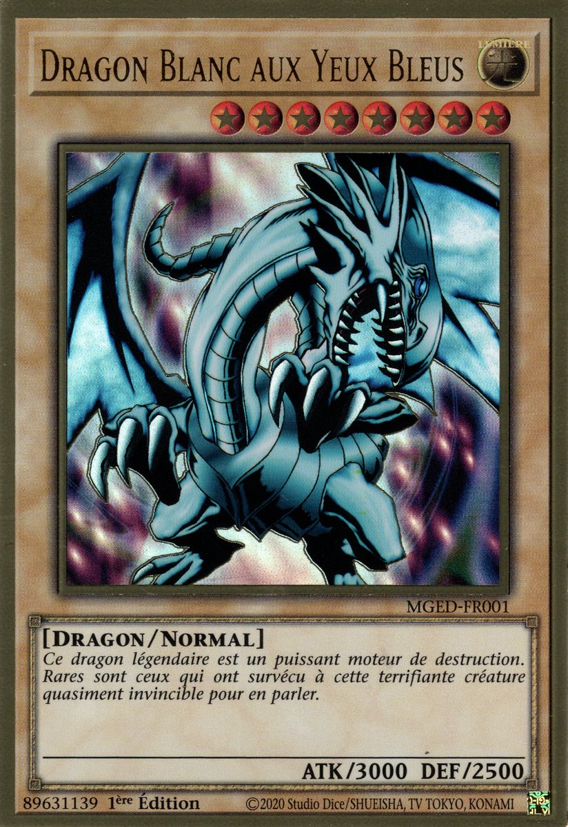 Dragon Blanc aux Yeux Bleus